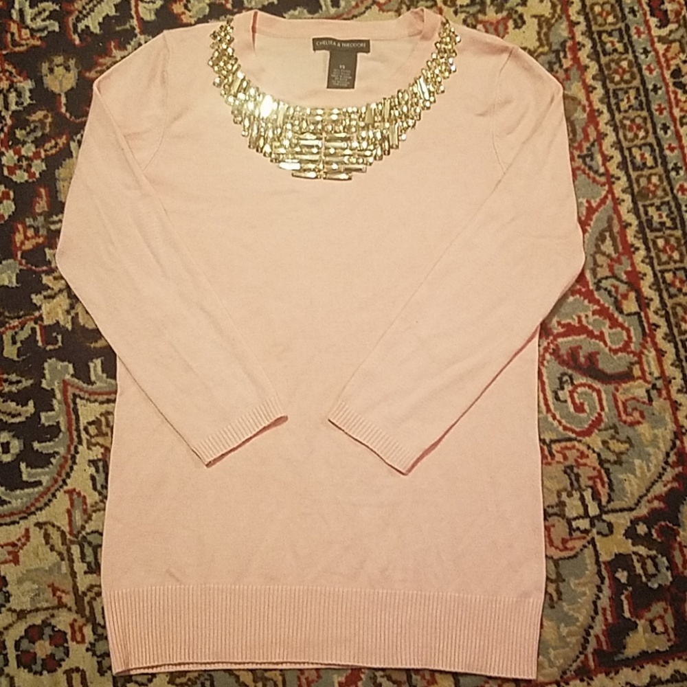 Chelsea & Theodore bedazzled sweater